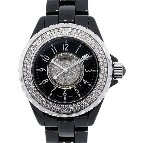 chanel watch woman black